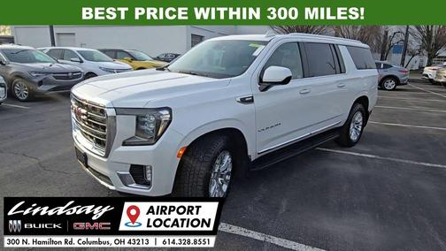 White Frost Tricoat 2021 GMC Yukon XL SLT