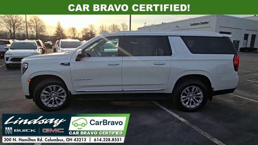 White Frost Tricoat 2021 GMC Yukon XL SLT