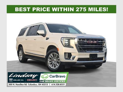 White Frost Tricoat 2021 GMC Yukon XL SLT
