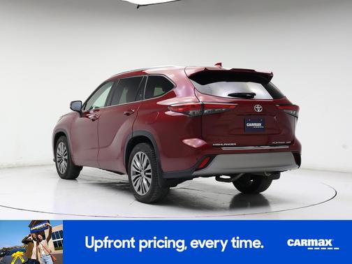 Red 2020 Toyota Highlander Platinum