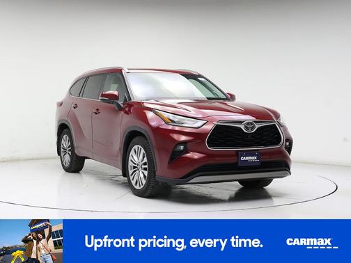 Red 2020 Toyota Highlander Platinum