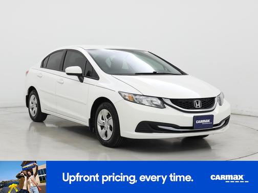 White 2015 Honda Civic LX