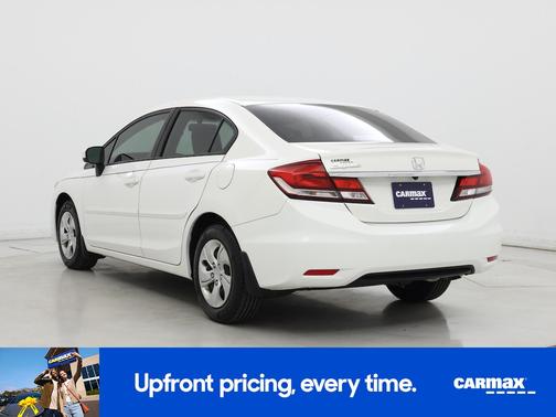 White 2015 Honda Civic LX