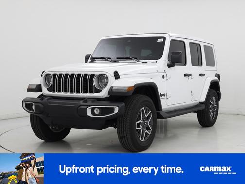 White 2025 Jeep Wrangler Sahara