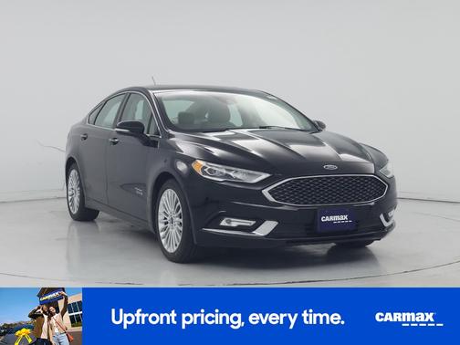 Black 2017 Ford Fusion Energi Platinum
