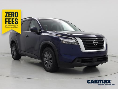 Blue 2025 Nissan Pathfinder SV