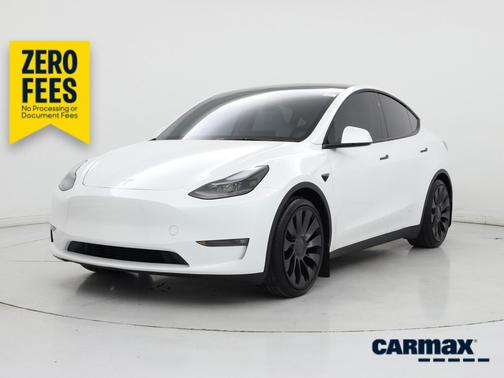 White 2025 Tesla Model Y Performance