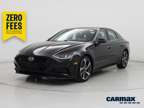 Black 2021 Hyundai SONATA SEL Plus
