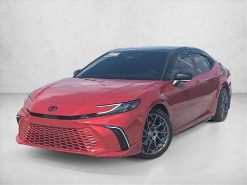 Supersonic Red / Midnight Black Metallic 2025 Toyota Camry XSE