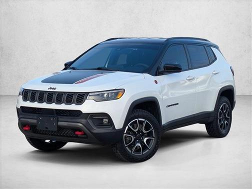 Bright White Clearcoat 2025 Jeep Compass Trailhawk