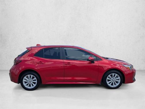Red 2025 Toyota Corolla Hatchback SE