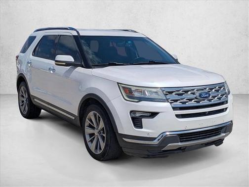 White Platinum Tri-Coat Metallic 2019 Ford Explorer Limited