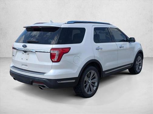White Platinum Tri-Coat Metallic 2019 Ford Explorer Limited