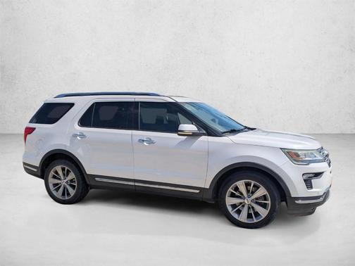 White Platinum Tri-Coat Metallic 2019 Ford Explorer Limited