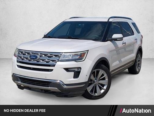 White Platinum Tri-Coat Metallic 2019 Ford Explorer Limited
