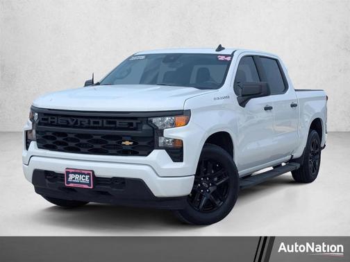 Summit White 2024 Chevrolet Silverado 1500 Custom
