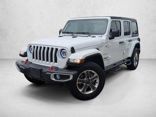 Bright White Clearcoat 2023 Jeep Wrangler Sahara