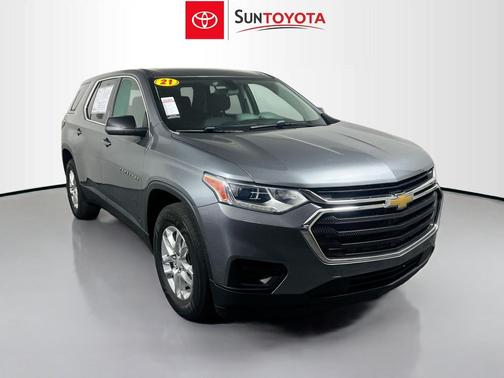 Satin Steel Metallic 2021 Chevrolet Traverse LS