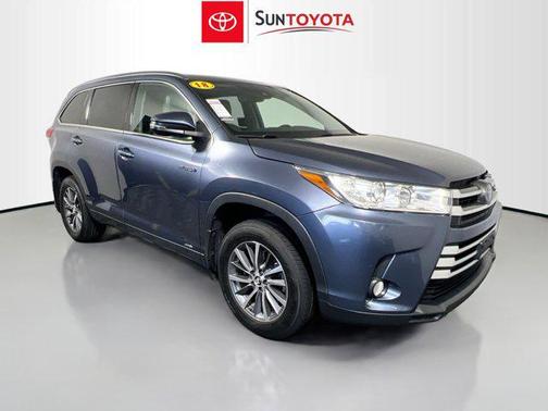 Shoreline Blue Pearl 2018 Toyota Highlander Hybrid XLE