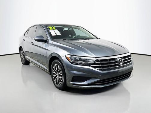 Platinum Gray Metallic 2021 Volkswagen Jetta 1.4T R-Line
