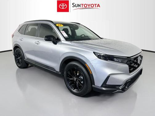 Solar Silver Metallic 2025 Honda CR-V Hybrid Sport FWD