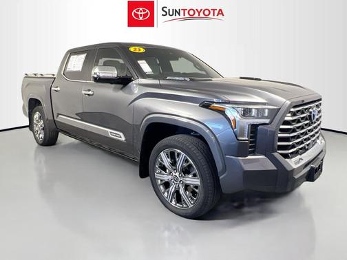 Magnetic Gray Metallic 2024 Toyota Tundra Hybrid Capstone