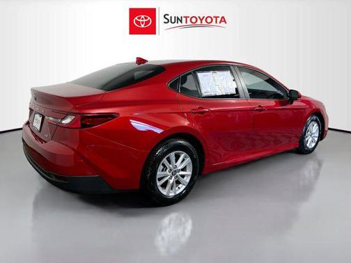 Supersonic Red 2025 Toyota Camry LE