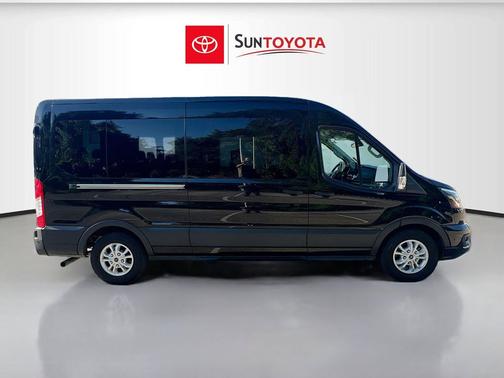 AGATE BLACK METALLIC 2023 Ford Transit-350 XLT