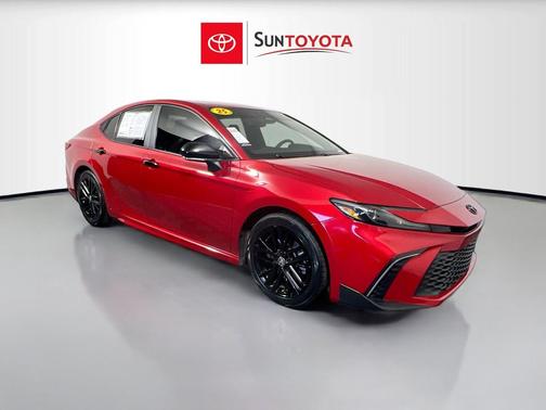 Supersonic Red 2025 Toyota Camry SE