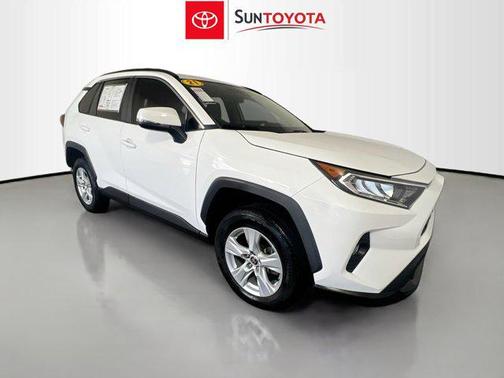 Super White 2021 Toyota RAV4 XLE