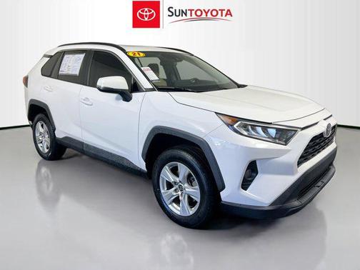 Super White 2021 Toyota RAV4 XLE