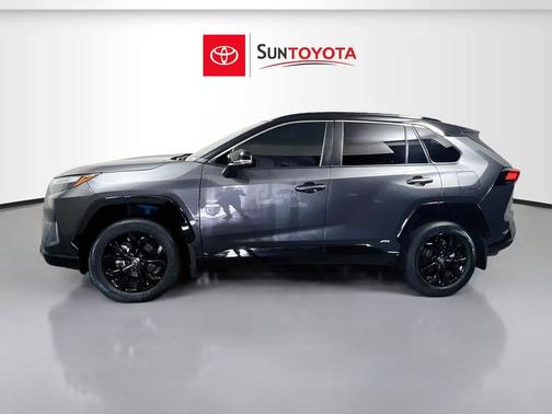 Magnetic Gray Metallic/Midnight Black Metallic 2024 Toyota RAV4 Hybrid SE