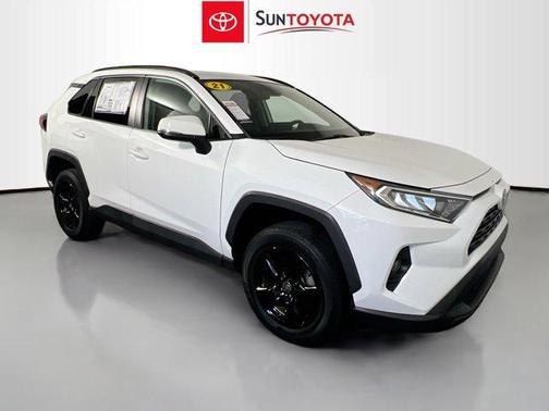 Super White 2021 Toyota RAV4 XLE