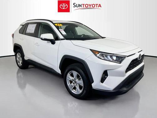 Super White 2021 Toyota RAV4 XLE