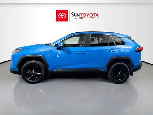Blue Flame 2020 Toyota RAV4 Hybrid XLE