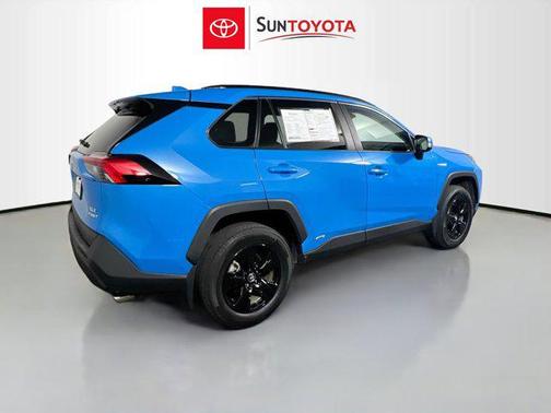 Blue Flame 2020 Toyota RAV4 Hybrid XLE