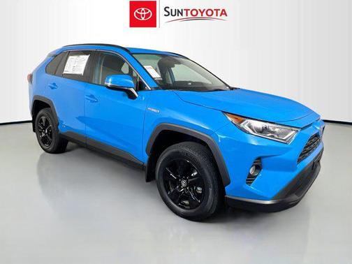 Blue Flame 2020 Toyota RAV4 Hybrid XLE