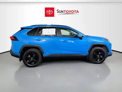 Blue Flame 2020 Toyota RAV4 Hybrid XLE