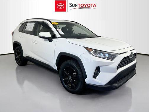Super White 2021 Toyota RAV4 XLE