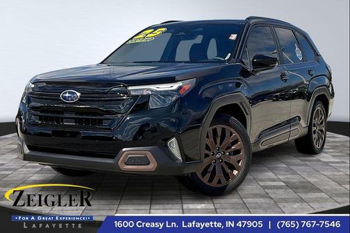 Crystal Black Silica 2025 Subaru Forester Sport