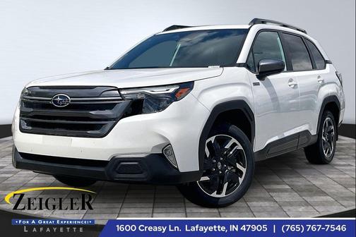 Crystal White Pearl 2026 Subaru Forester Hybrid Premium