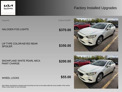 Snowflake White Pearl Mica 2016 Mazda Mazda6 i Touring