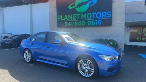 Blue 2014 BMW 335 335i Sedan 4D