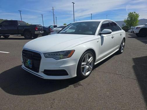 White 2014 Audi A6 TDI Prestige Sedan 4D