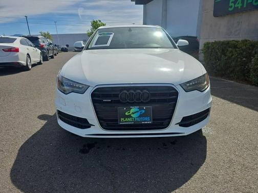 White 2014 Audi A6 TDI Prestige Sedan 4D