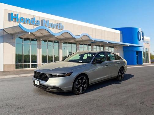 Solar Silver Metallic 2026 Honda Accord Hybrid Sport