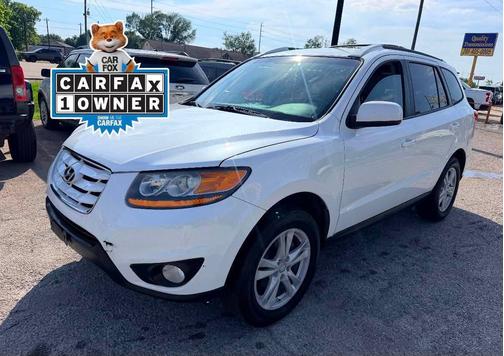 WHITE 2011 Hyundai SANTA FE SE