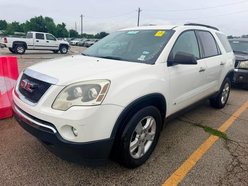 WHITE 2009 GMC Acadia SLE