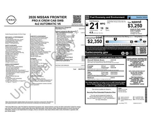 2026 Nissan Frontier PRO-X