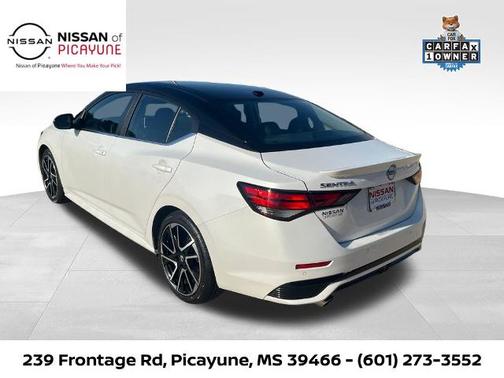 Aspen White / Super Black 2025 Nissan Sentra SR